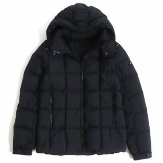 タトラス(TATRAS)の良品▼19AW TATRAS タトラス GESSO ジェッソ フード・ロゴワッペン付き WZIP ダウンジャケット ブラック 03 175/96A メンズ 正規品(ダウンジャケット)