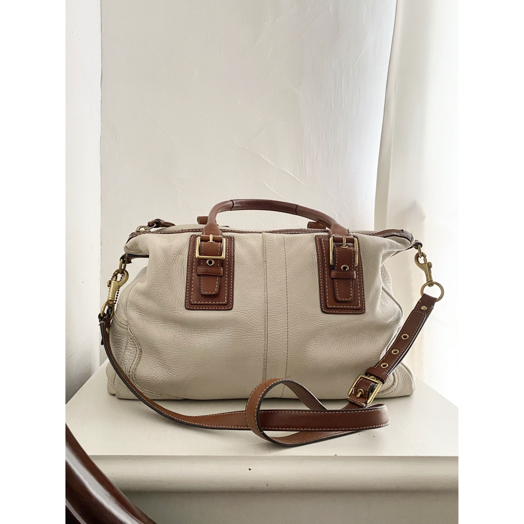 美品☆COACHコーチ☆ハンプトンズレザー サッチェルショルダー