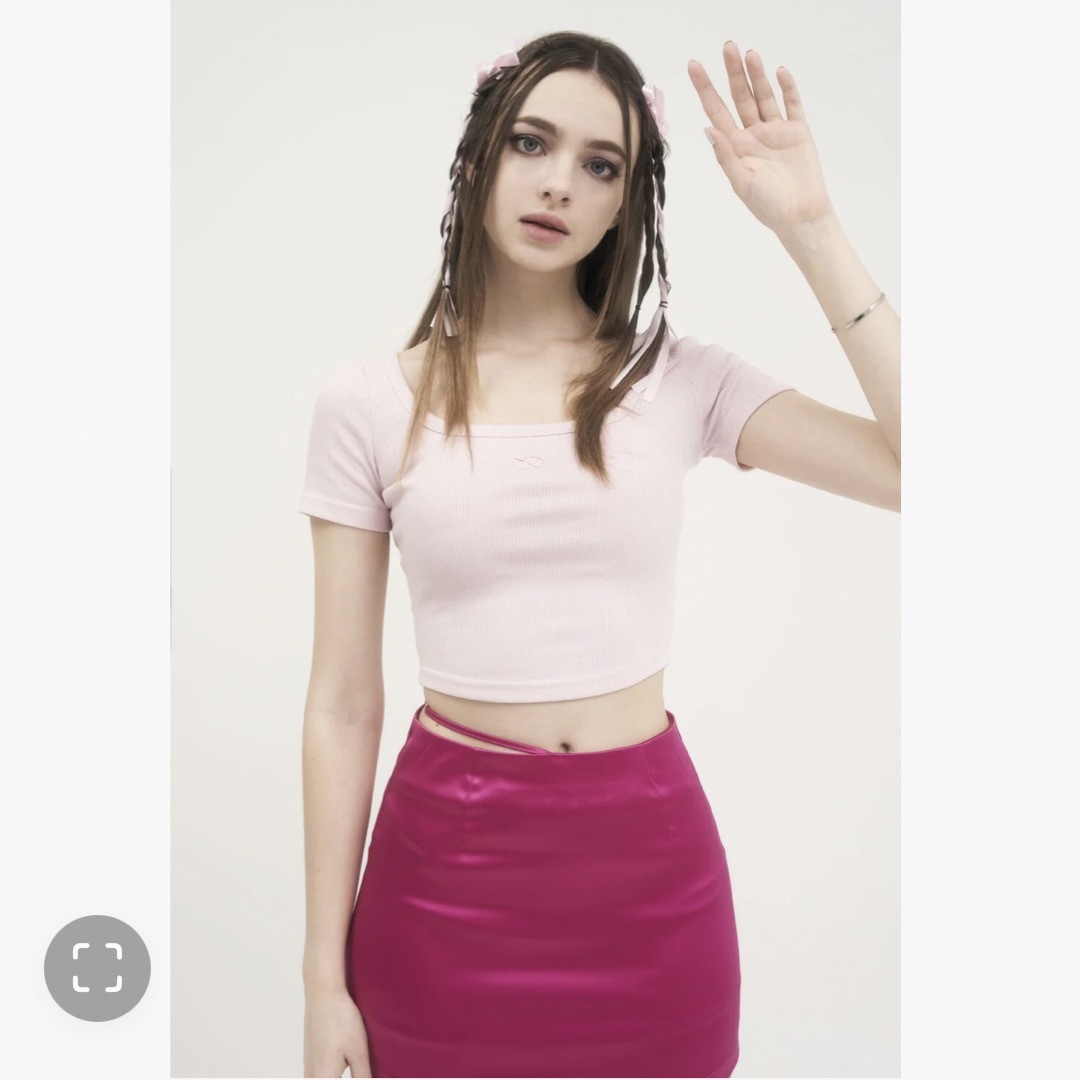 American Apparel(アメリカンアパレル)のAmerican apparel アメアパ　完売！クロップドTシャツ2点　チビT レディースのトップス(Tシャツ(半袖/袖なし))の商品写真