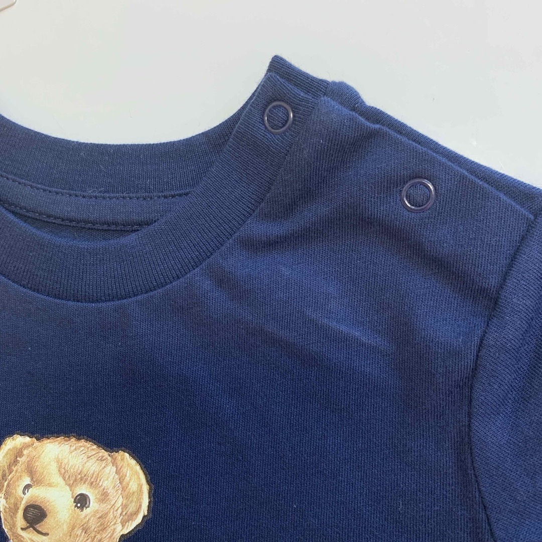 Ralph Lauren(ラルフローレン)の【新品】ラルフローレン ポロベア Tシャツ ネイビー ベビー 9M キッズ/ベビー/マタニティのベビー服(~85cm)(Ｔシャツ)の商品写真