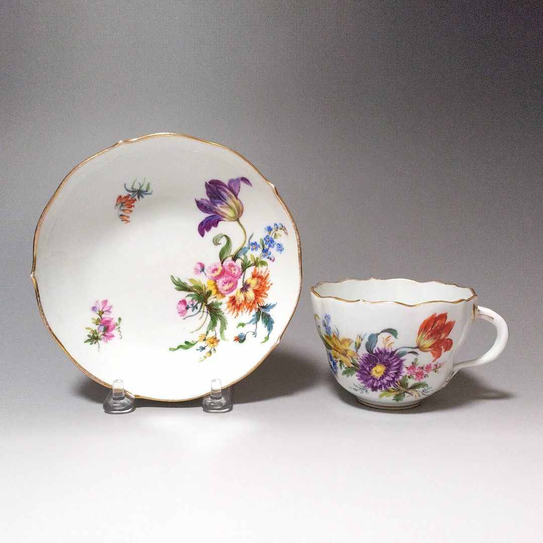 御専用】マイセン Meissen 1870年頃 ドイチェブルメン トリオ