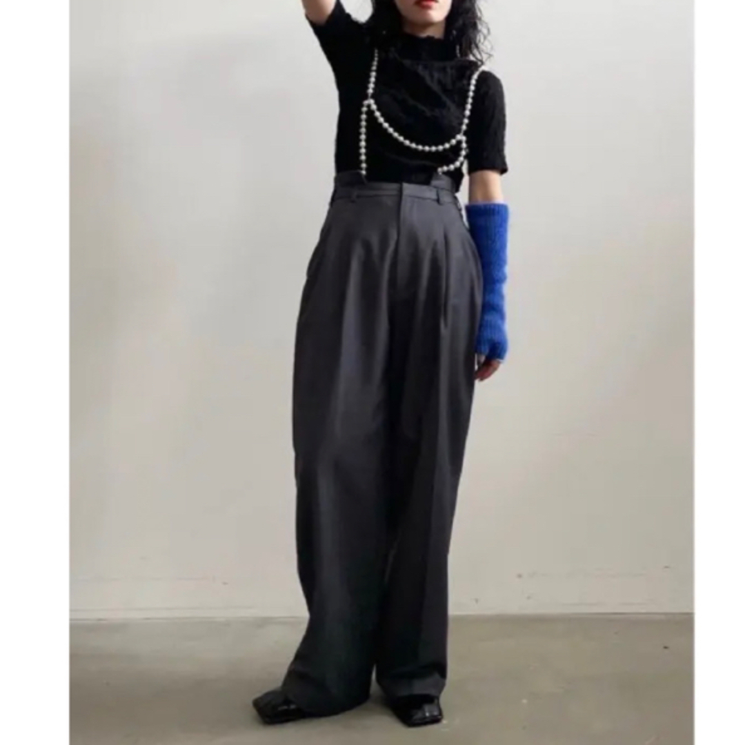 DROP PEARL SUSPENDER PANTS