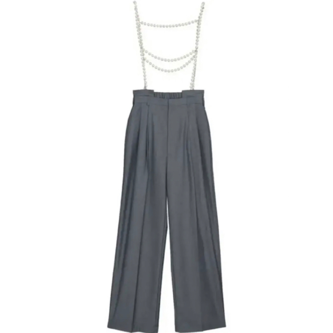 DROP PEARL SUSPENDER PANTS