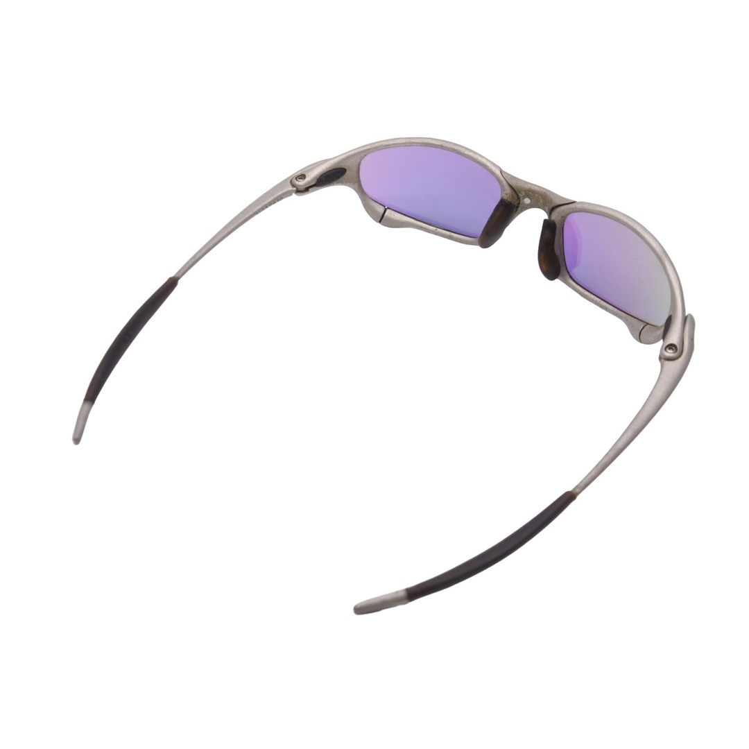 Oakley(オークリー)のOAKLEY オークリー サングラス ジュリエット シルバー J1037810 スタンダードフィット UVカット 良品 中古 52146 メンズのファッション小物(サングラス/メガネ)の商品写真