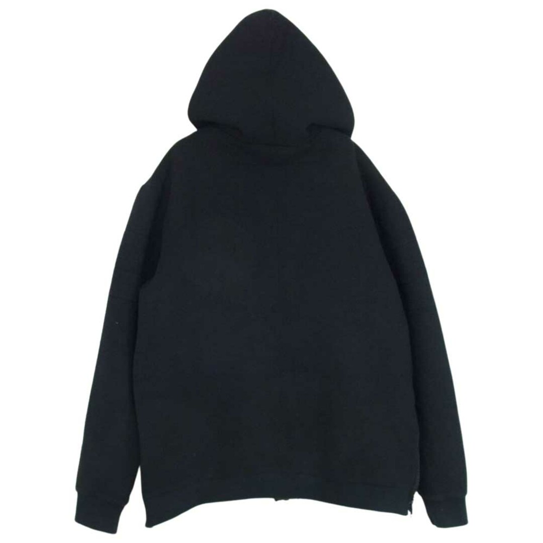 GIVENCHY ジバンシィ 13F7150690 ZIPPED Hoodie ジップアップ サイドジップ フーディ パーカー ブラック系 M