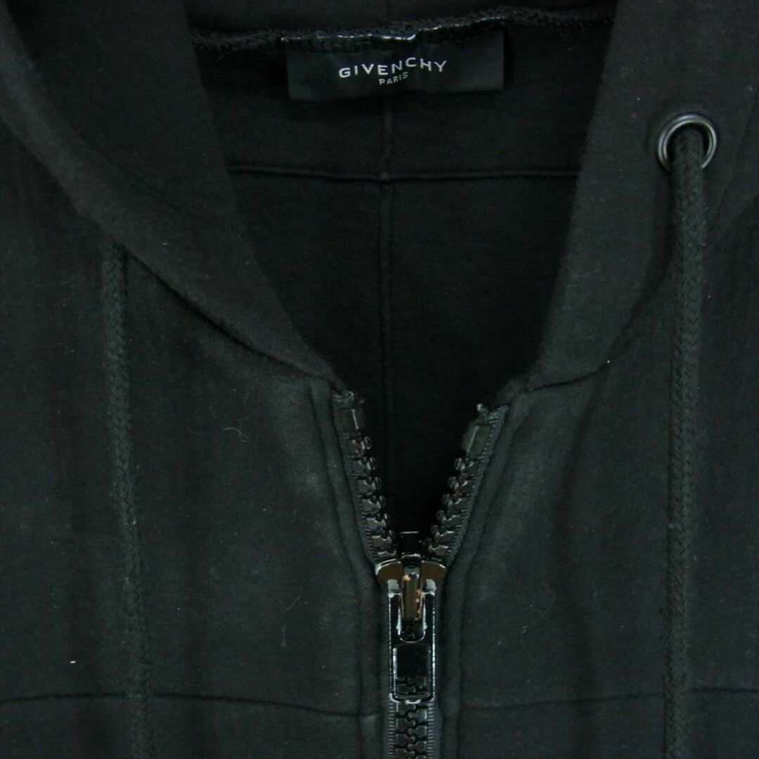 GIVENCHY(ジバンシィ)のGIVENCHY ジバンシィ 13F7150690 ZIPPED Hoodie ジップアップ サイドジップ フーディ パーカー ブラック系 M【中古】 メンズのトップス(パーカー)の商品写真