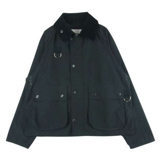 バーブァー(Barbour)のBarbour バブアー 2101032 SPEY スペイ ナイロン ジップ ジャケット 襟コーデュロイ 切替 ブルゾン ブラック系 S【中古】(ブルゾン)