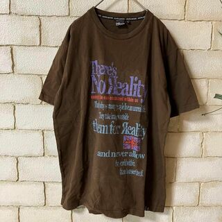 ◆smorky garnish◆プリントTシャツ L ブラウン　AC-011(Tシャツ/カットソー(半袖/袖なし))