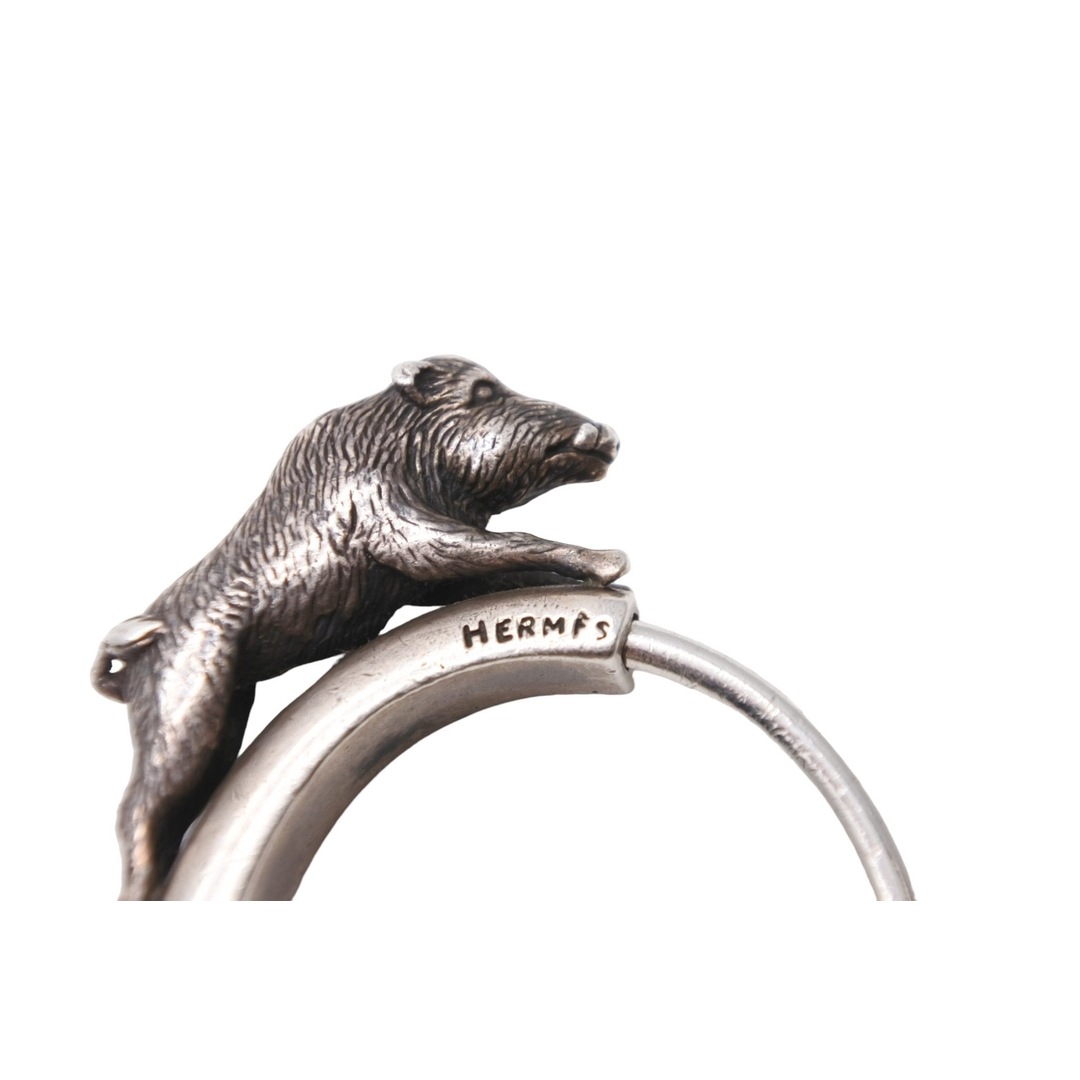 Hermes - HERMES エルメス アクセサリー キーリング ロゴ 猪 いのしし