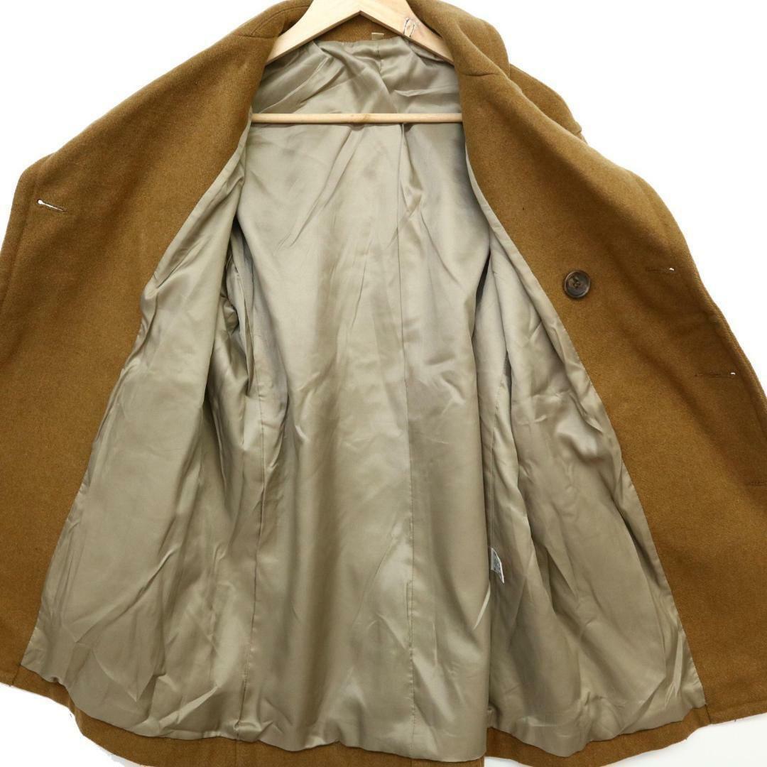 MUJI (無印良品)(ムジルシリョウヒン)の無印良品　ウール混ピーコート　ブラウン　L　F00002 メンズのジャケット/アウター(ピーコート)の商品写真