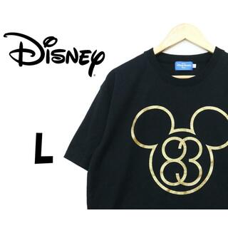 ディズニー(Disney)のディズニー　ミッキーマウス　Tシャツ　黒　L　F00016(Tシャツ/カットソー(半袖/袖なし))