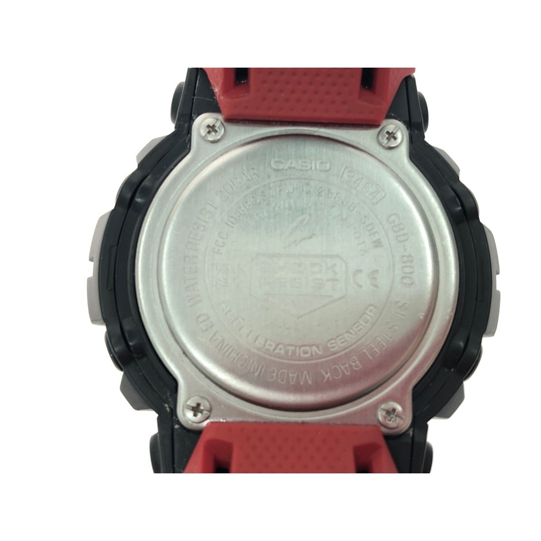 CASIO(カシオ)の▼▼CASIO カシオ メンズ腕時計 クオーツ デジタル G-SHOCK Gショック ジー・スクワッド GBD-800 レッド×ブラック メンズの時計(腕時計(デジタル))の商品写真