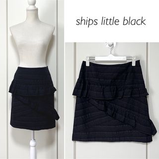 シップスリトルブラック(ships little black)の【日本製】ships little black フリルミニスカート(ミニスカート)