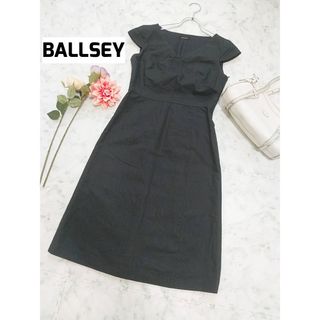 ボールジィ(Ballsey)のBALLSEY ボールジィ リネンコットン上品ワンピース トゥモローランド(ひざ丈ワンピース)