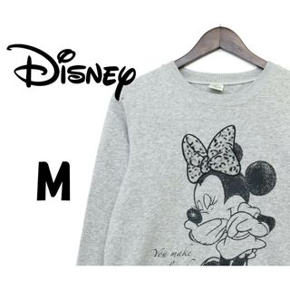 ディズニー(Disney)のディズニー　ミニープリントナイトウェア　グレー　M　ミッキーマウス　F00037(Tシャツ(長袖/七分))