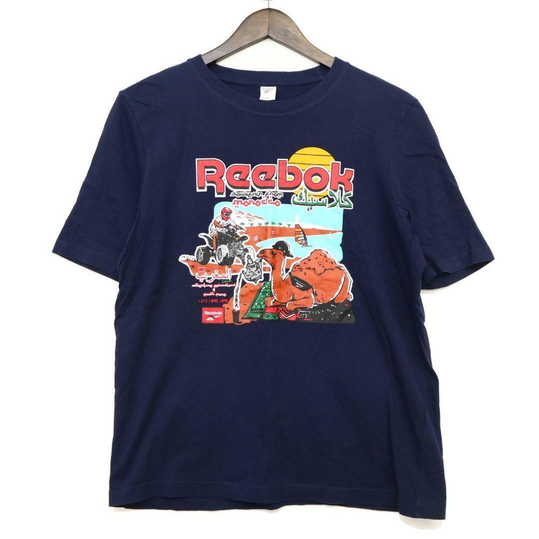 Reebok(リーボック)のリーボック　プリントTシャツ　ネイビー　S　F00021 メンズのトップス(Tシャツ/カットソー(半袖/袖なし))の商品写真