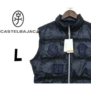 CASTELBAJACカステルバジャックダウンベストブラック黒アウターメンズ