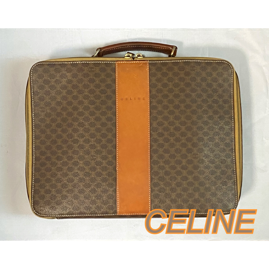 OLD CELINE オールド セリーヌ マカダム柄 ハンドバッグ USED