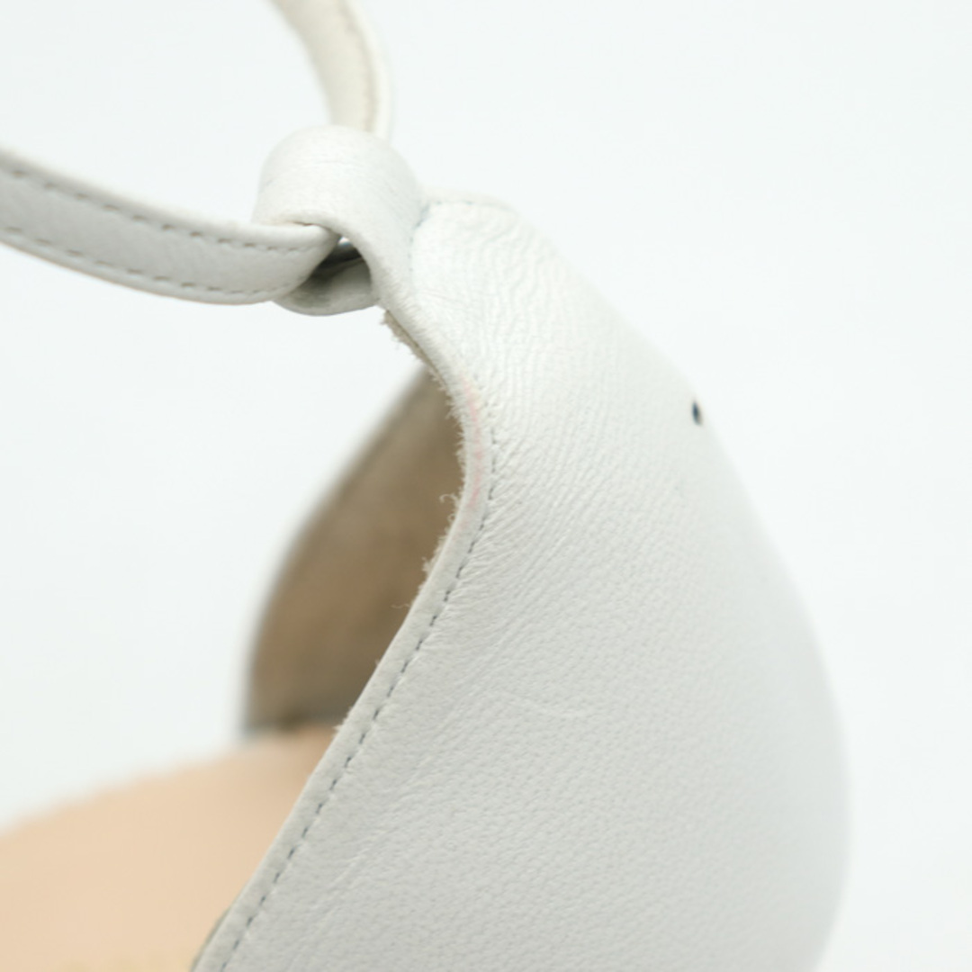 パラディクルール サンダル アンクルストラップ ハイヒール 日本製 シューズ 靴 レディース 22.5cmサイズ ホワイト PARADIS COULEUR レディースの靴/シューズ(サンダル)の商品写真