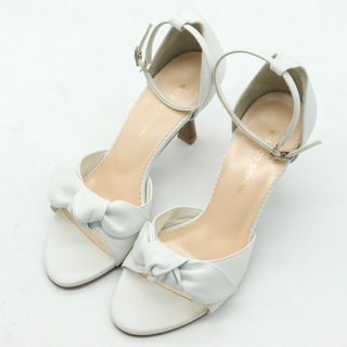パラディクルール サンダル アンクルストラップ ハイヒール 日本製 シューズ 靴 レディース 22.5cmサイズ ホワイト PARADIS COULEUR(サンダル)
