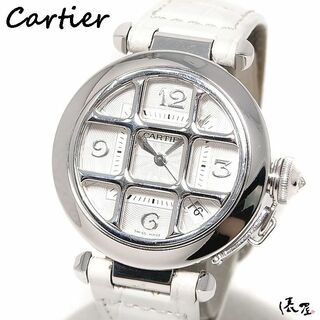カルティエ(Cartier)の【K18WG】カルティエ パシャ35 グリッド 自動巻 美品 ボーイズ レディース Cartier 時計 腕時計 中古 ホワイトゴールド【送料無料】(腕時計(アナログ))