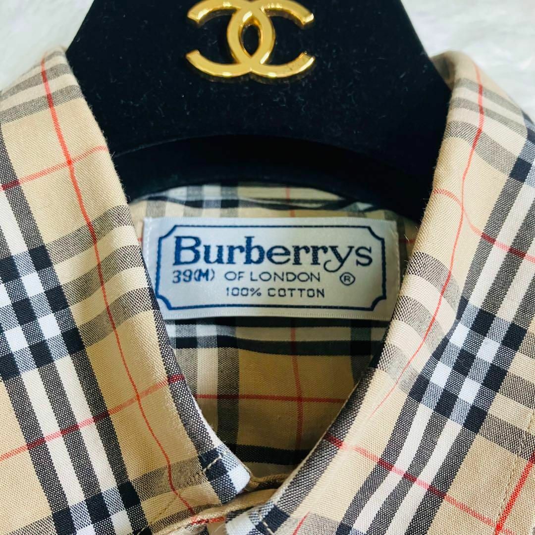 BURBERRY - Burberry バーバリー ノバチェック 半袖シャツ ボタン