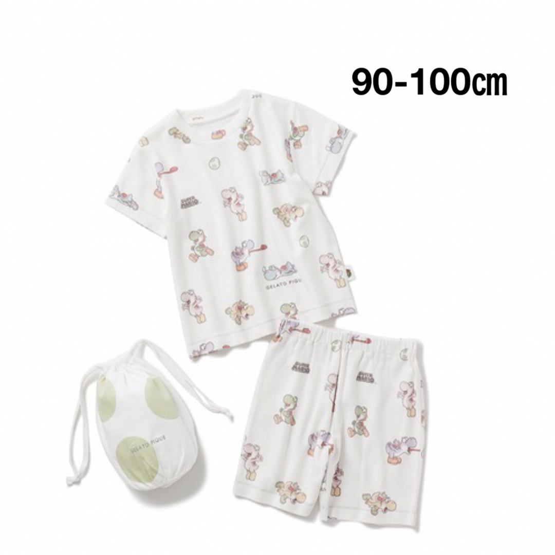 gelato pique - ジェラートピケ【スーパーマリオ】ヨッシー柄Tシャツ