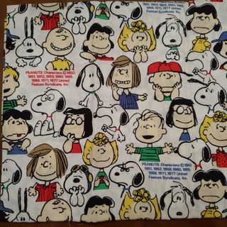 スヌーピー(SNOOPY)の【新品・未使用】スヌーピー  PEANUTS FRIENDS 生地 布地(生地/糸)