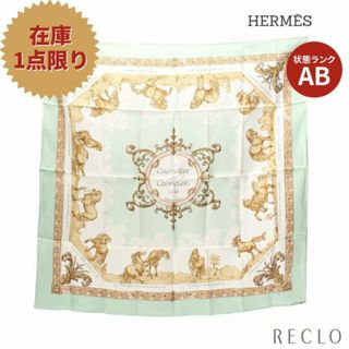 Hermes - カレ90 「Courbettes e Cabrioles」 スカーフ シルク ライト