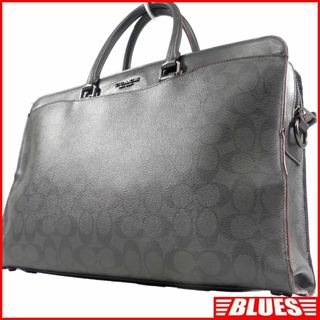 コーチ(COACH)のビジネスバッグ 本革 メンズ COACH コーチ シグネチャー 黒 NR3315(ビジネスバッグ)