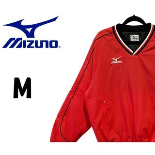 ミズノ(MIZUNO)のミズノ　ウインドブレーカー　レッド　M　K00219(その他)