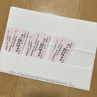 小田急電鉄　株主優待　乗車証(鉄道乗車券)