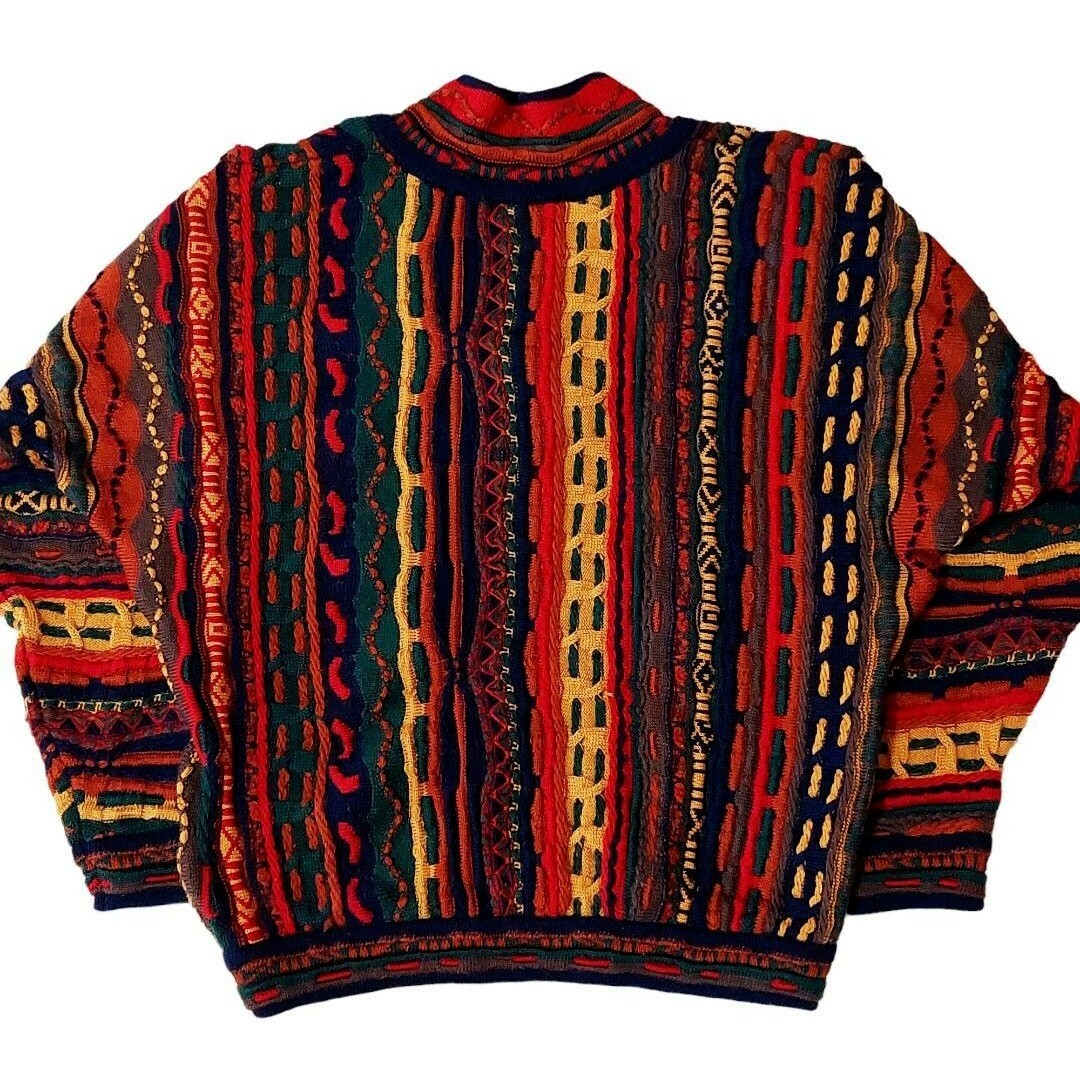 希少デザイン COOGI クージー ショールカラー 3D ニット セーター