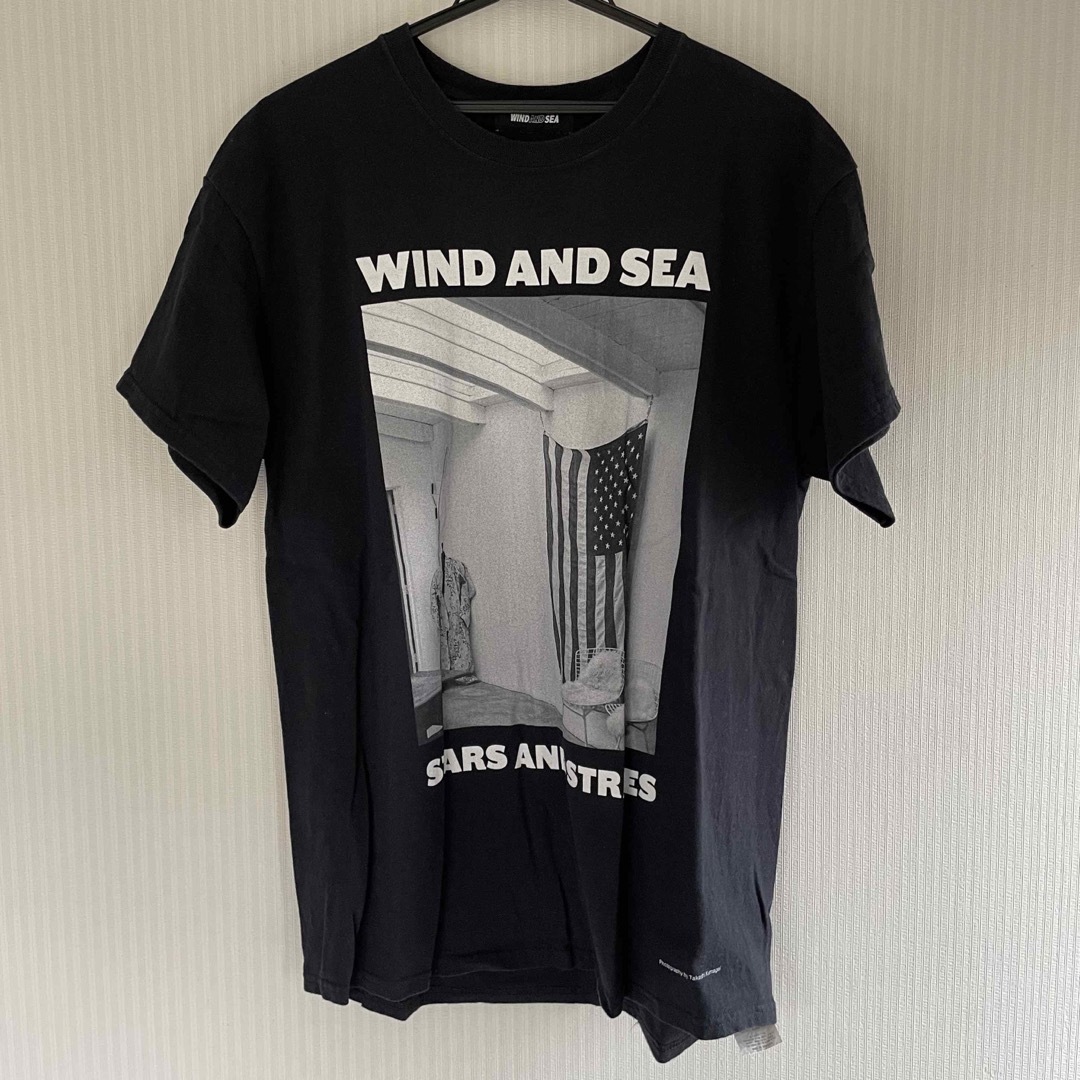 ウィンダンシー　黒半袖Tシャツ　Lサイズ　WINDANDSEA 新品