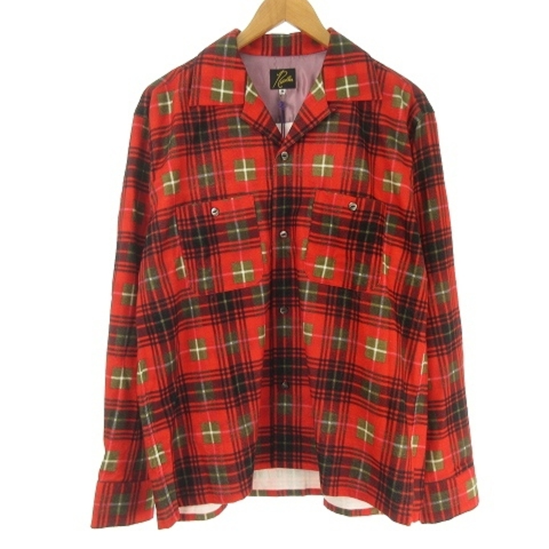 Needles - ニードルス 22AW LQ153 R/C FLANNEL CLOTH M 赤の通販 by