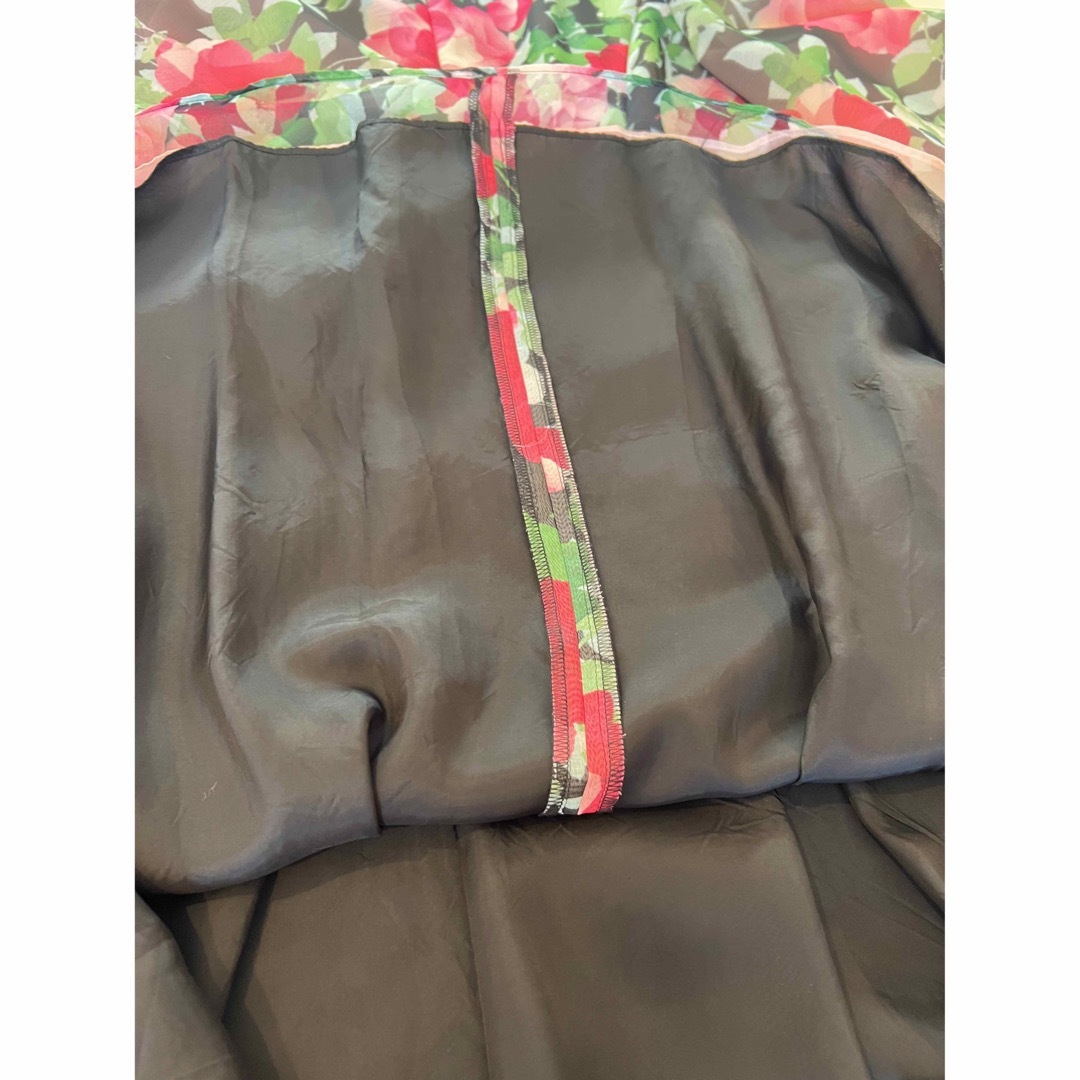 エムズグレイシー 花柄シフォンワンピース - ひざ丈ワンピース