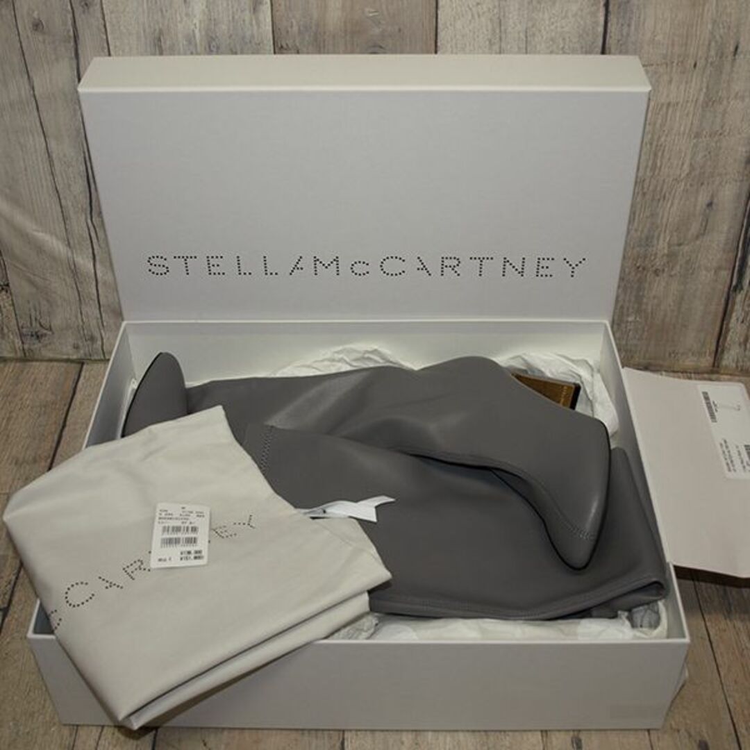 Stella McCartney(ステラマッカートニー)のステラ マッカートニー・ニーハイブーツ◇ストレッチレザー 37・1/2　グレー系 レディースの靴/シューズ(ブーツ)の商品写真