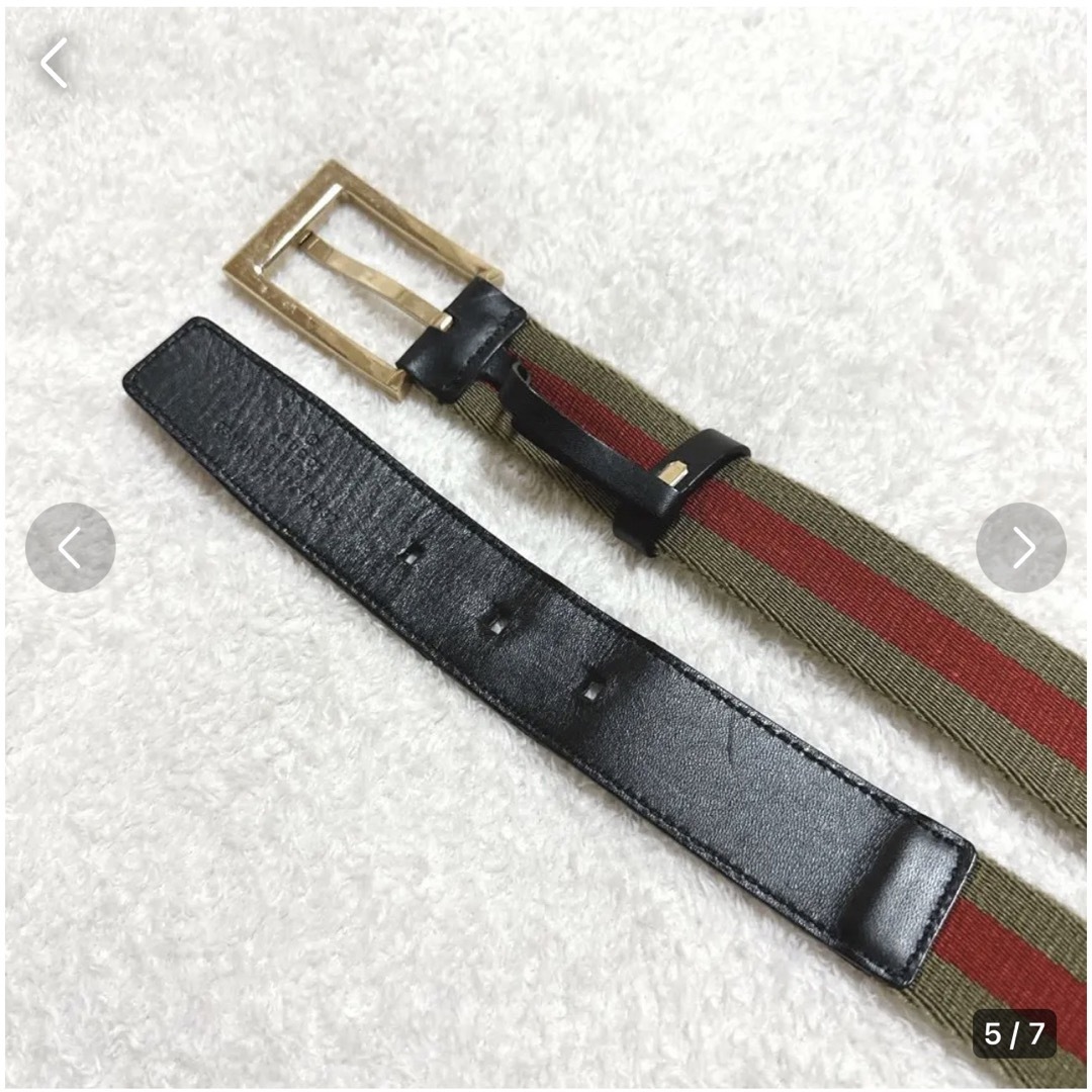 Gucci(グッチ)のGUCCI ★シェリーライン　ゴールドバックル　ベルト レディースのファッション小物(ベルト)の商品写真