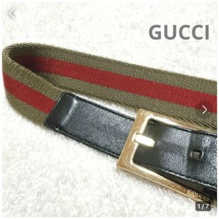 グッチ(Gucci)のGUCCI ★シェリーライン　ゴールドバックル　ベルト(ベルト)