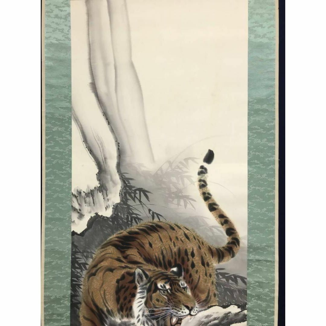 真作】谷口翠紅/猛虎図/トラ図/掛軸☆宝船☆AB-990の通販 by 真作】谷口翠紅/猛虎図/トラ図/掛軸☆宝船☆AB-990の通販 by