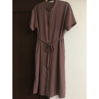 ショコラフィネローブ(chocol raffine robe)の【chocol raffine robe】ロングワンピース　くすみピンク(ロングワンピース/マキシワンピース)