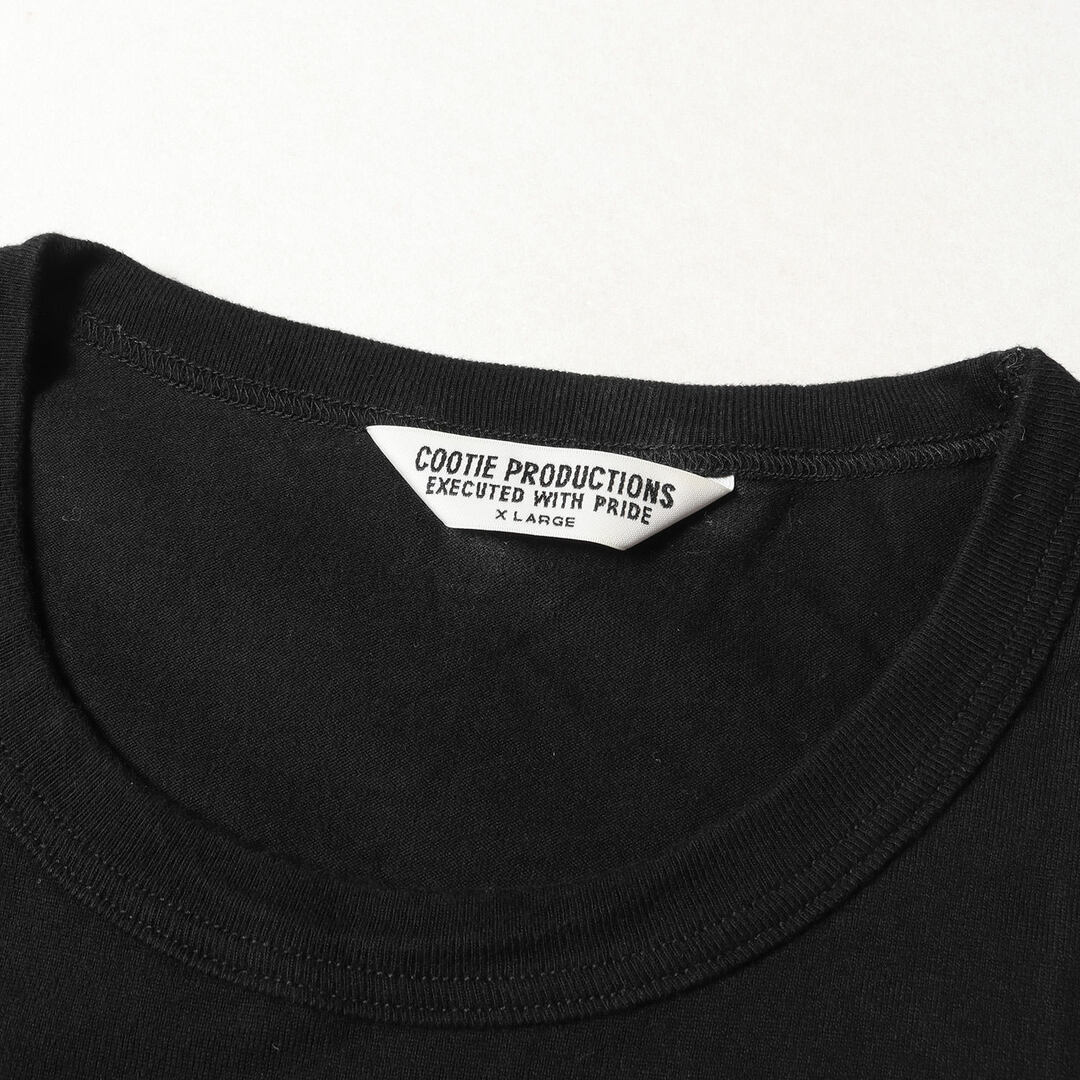 COOTIE クーティー Tシャツ サイズ:XL 20SS ブランドロゴ リラックスフィット クルーネック Tシャツ Print S/S Tee BLUR LOGO ブラック 黒 トップス カットソー 半袖 【メンズ】【美品】