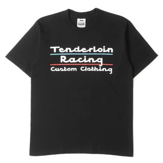 テンダーロイン(TENDERLOIN)のTENDERLOIN テンダーロイン Tシャツ サイズ:M Racingロゴ ヘビー クルーネック Tシャツ TEE TR 17SS ブラック 黒 PRO CLUB プロクラブ トップス カットソー 半袖 【メンズ】【中古】【美品】(Tシャツ/カットソー(半袖/袖なし))