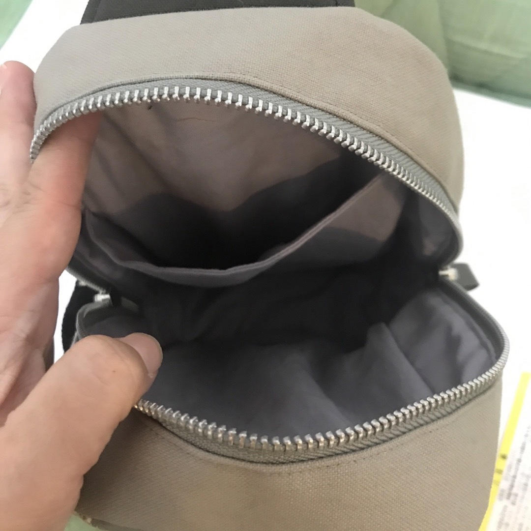 ミナペルホネン ハンドメイド BOXタイプボディバッグ スキップ ブラウン