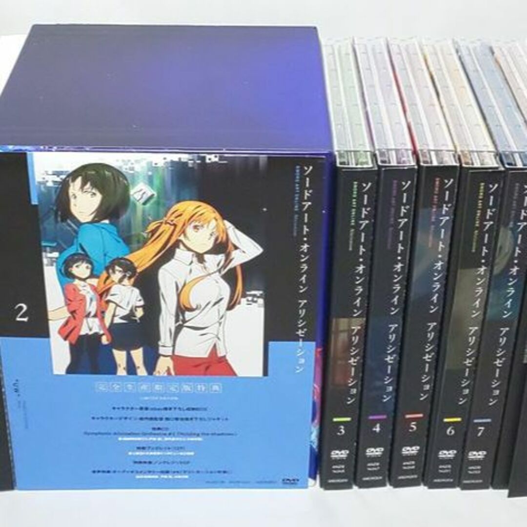 小説2冊付き♪　ソードアート・オンライン　アリシゼーション　8巻セット　DVD