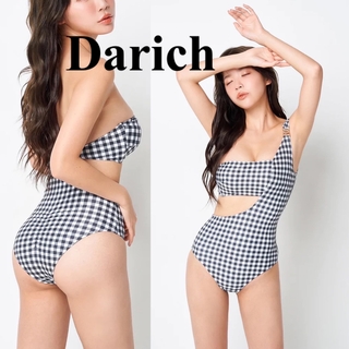 ダーリッチ(Darich)のダーリッチ 新品 水着 デザインワンショルモノキニ ギンガムチェック ワンピース(水着)
