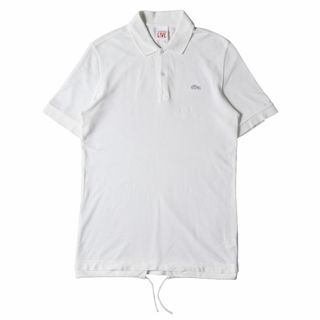 ラコステ(LACOSTE)のLACOSTE ラコステ ポロシャツ サイズ:XS ワニワッペン コットン鹿の子 半袖 ポロシャツ Live ワンポイント 裾 ドローコード ホワイト 白 トップス カジュアル 【メンズ】【中古】(ポロシャツ)