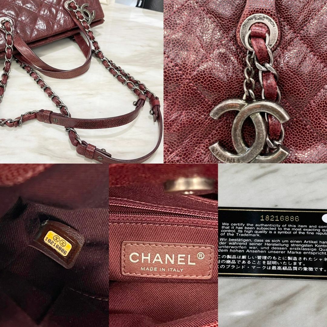 CHANEL(シャネル)の美品☆　シャネル　キャビアスキン　2way　ハンドバッグ　マトラッセ　18番台 レディースのバッグ(ハンドバッグ)の商品写真