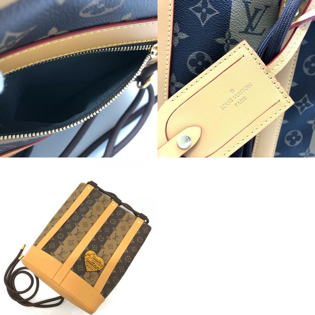 ルイヴィトン LOUIS VUITTON ランドネ メッセンジャー ストライプ M45968 モノグラム カバン ショルダーバッグ モノグラムキャンバス ブラウン