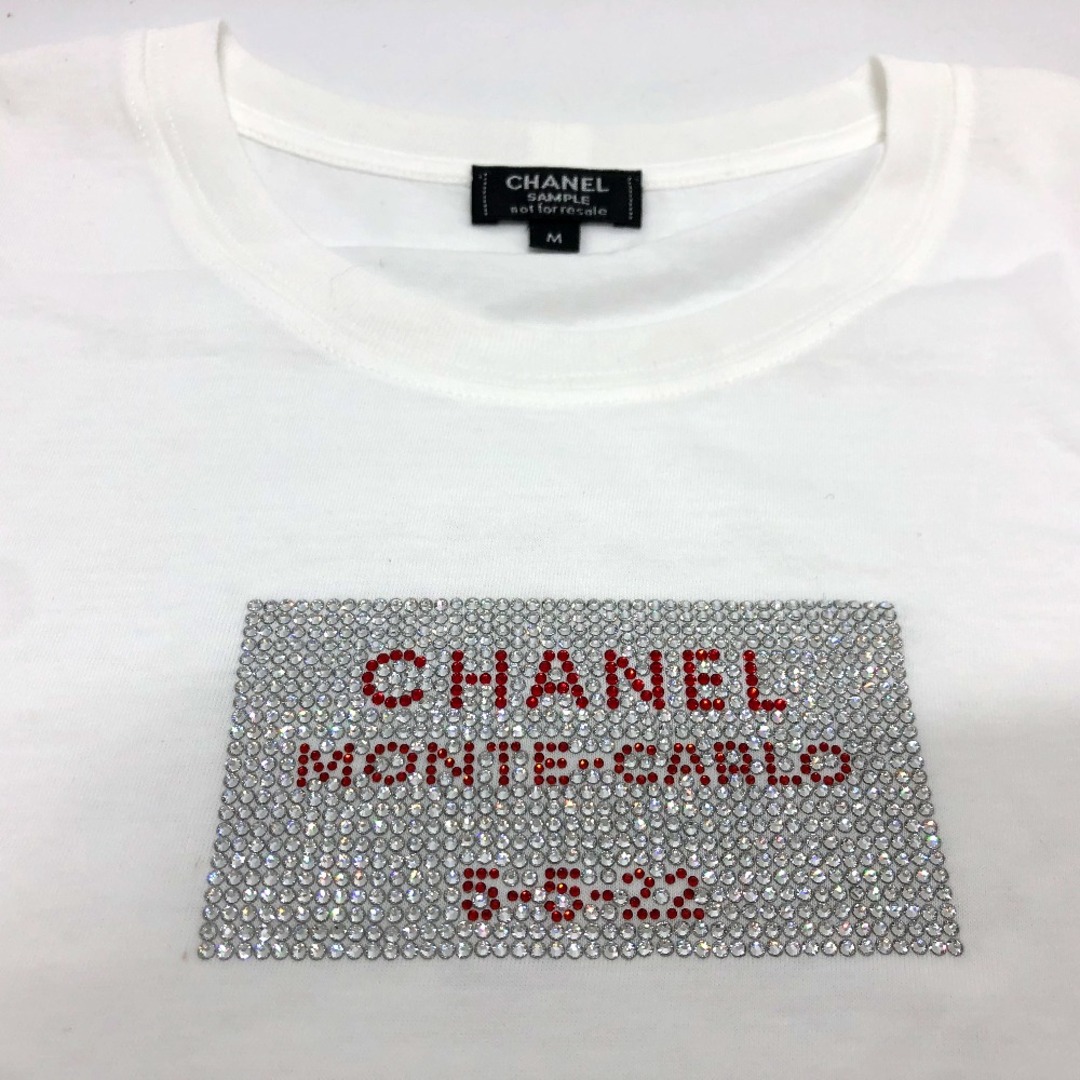 シャネル CHANEL モンテカルロ クルーズコレクション C63125 ロゴ トップス 半袖Tシャツ コットン ホワイト